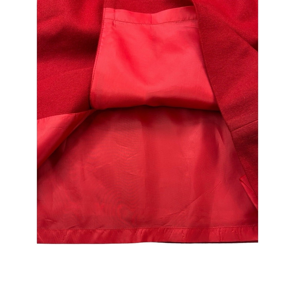 Worthington Women's Size 12 Red A-line Midi Lined Career Wool Classic Skirt NWOT - Picture 14 of 16